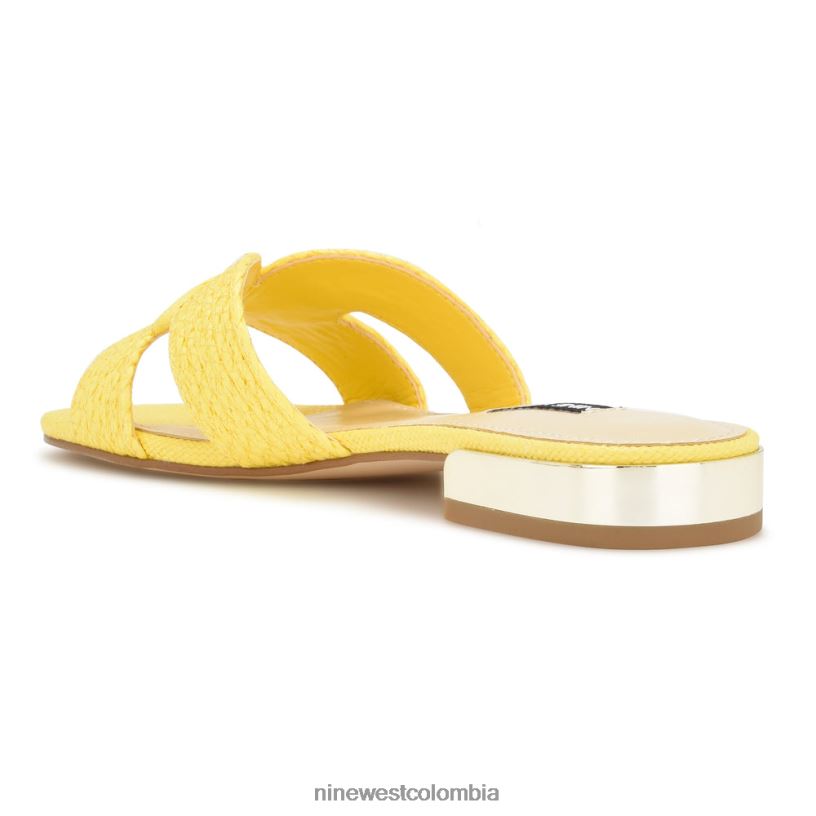 X0LV0661 amarillo sandalias planas irenie Nine West