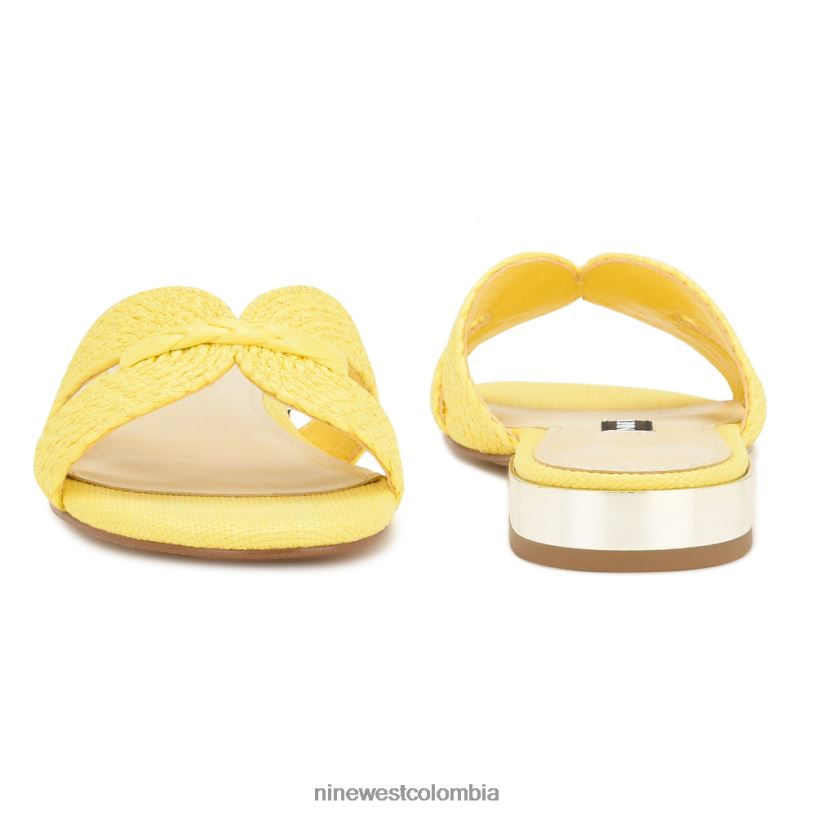 X0LV0661 amarillo sandalias planas irenie Nine West