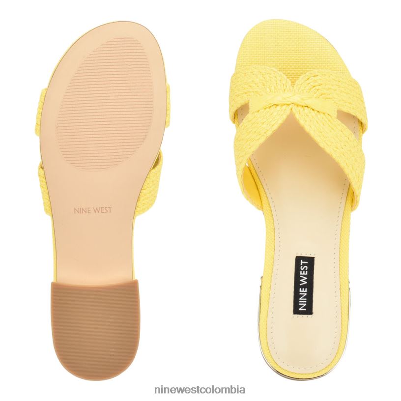 X0LV0661 amarillo sandalias planas irenie Nine West