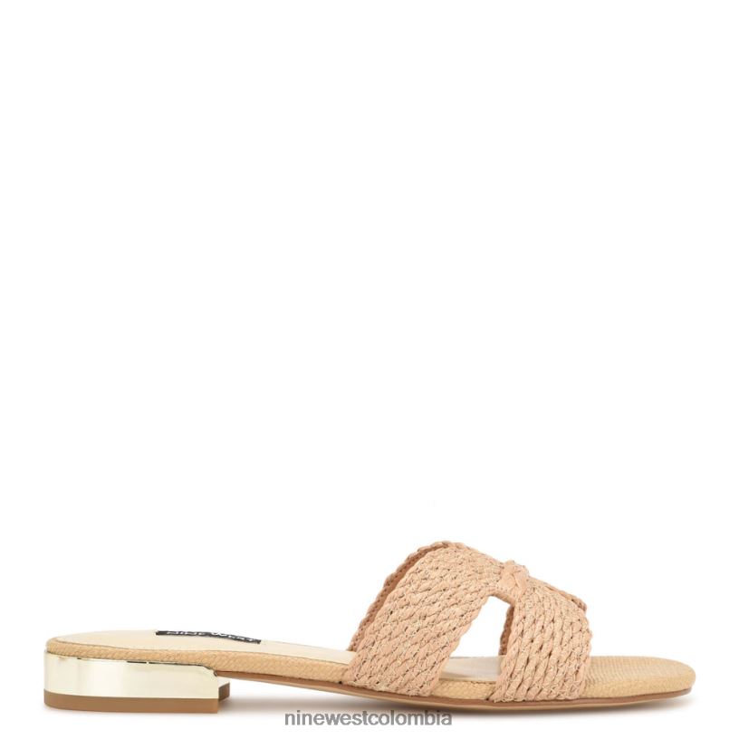 X0LV0662 luz natural sandalias planas irenie Nine West