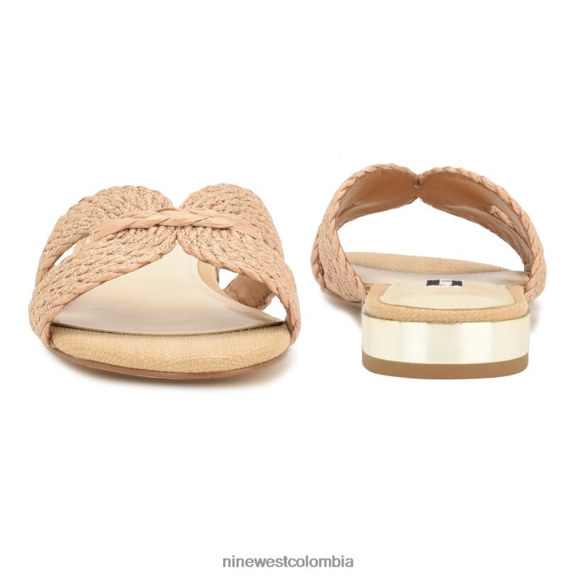 X0LV0662 luz natural sandalias planas irenie Nine West