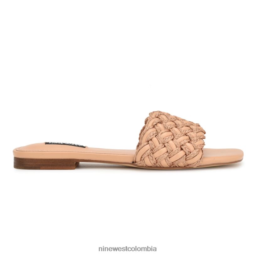 X0LV066 natural sandalias planas maci Nine West