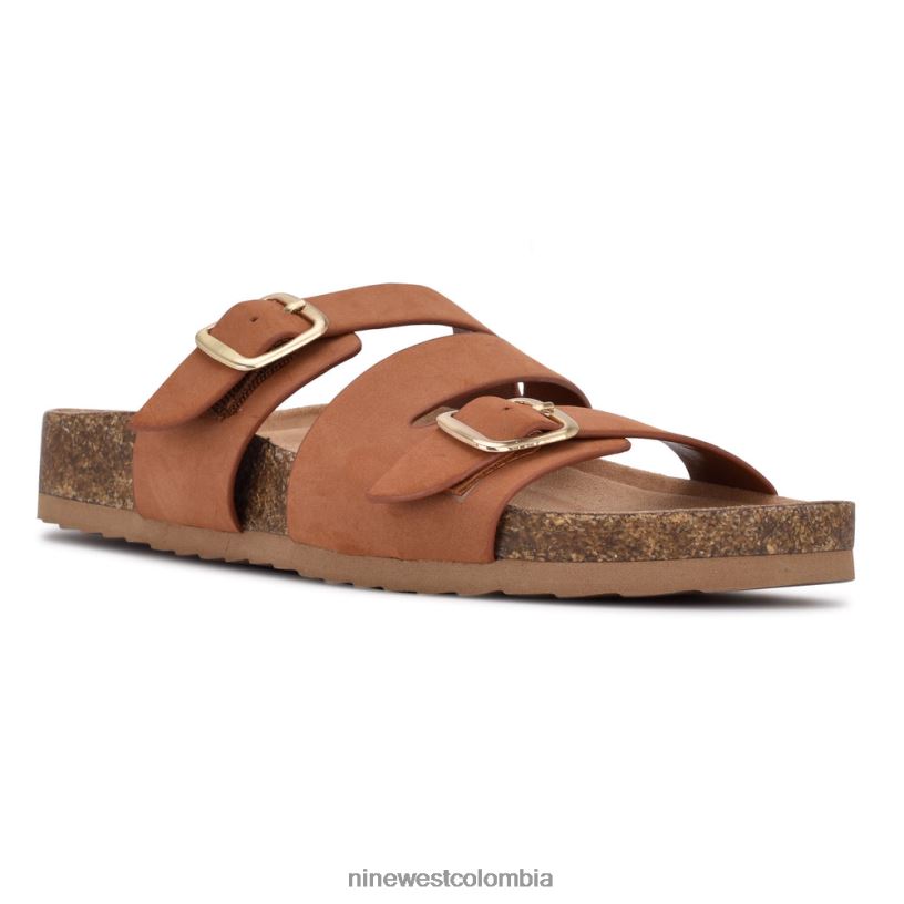 X0LV0685 rico cafe sandalias planas sommie Nine West