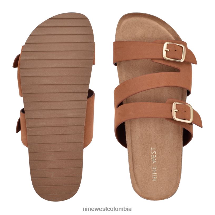 X0LV0685 rico cafe sandalias planas sommie Nine West