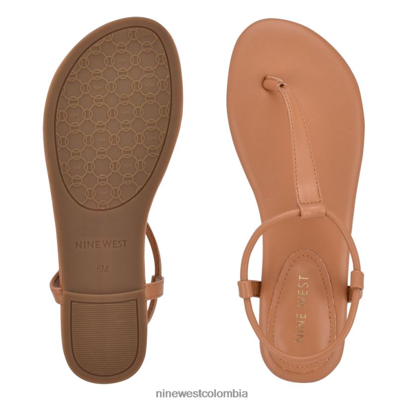 X0LV0692 natural sandalias planas bassie Nine West