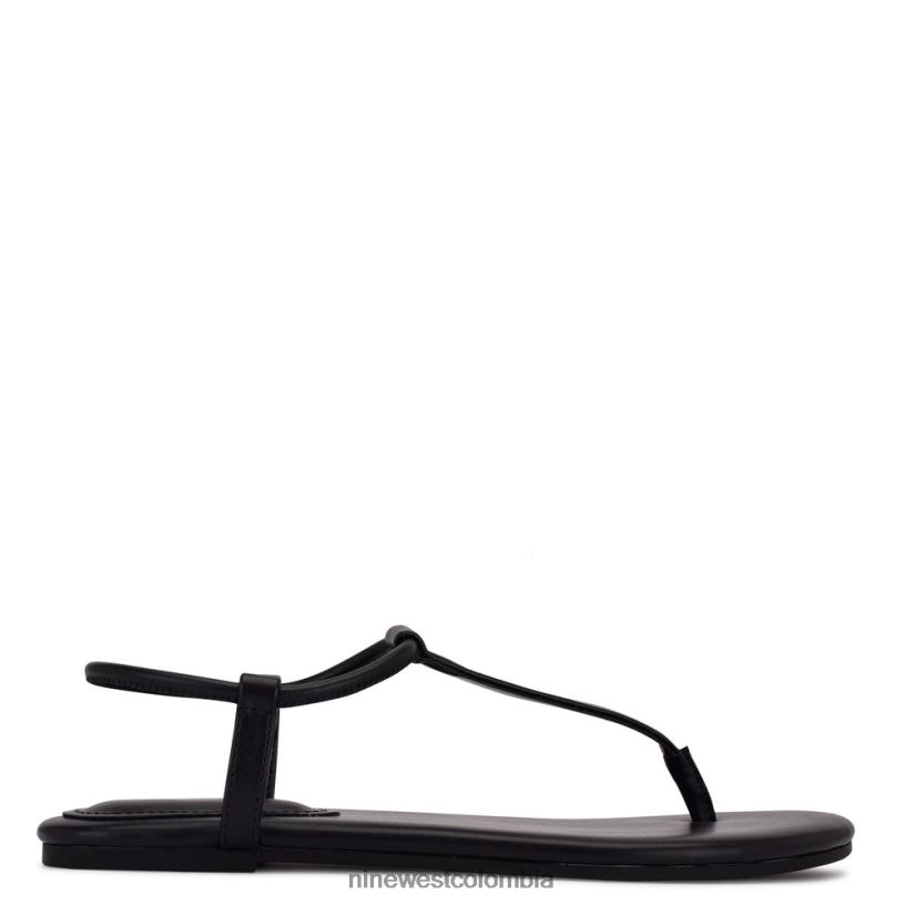 X0LV0694 negro sandalias planas bassie Nine West