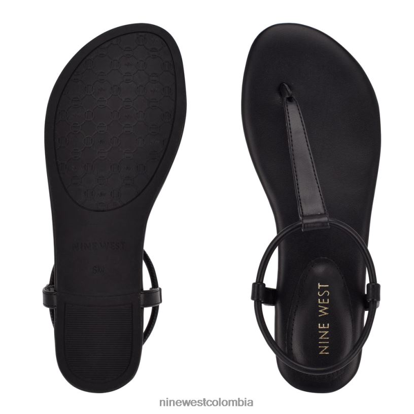 X0LV0694 negro sandalias planas bassie Nine West