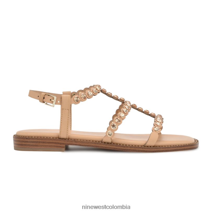 X0LV069 luz natural sandalias planas emily Nine West