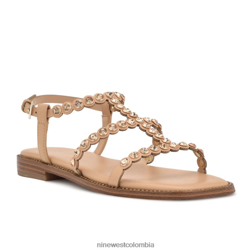 X0LV069 luz natural sandalias planas emily Nine West