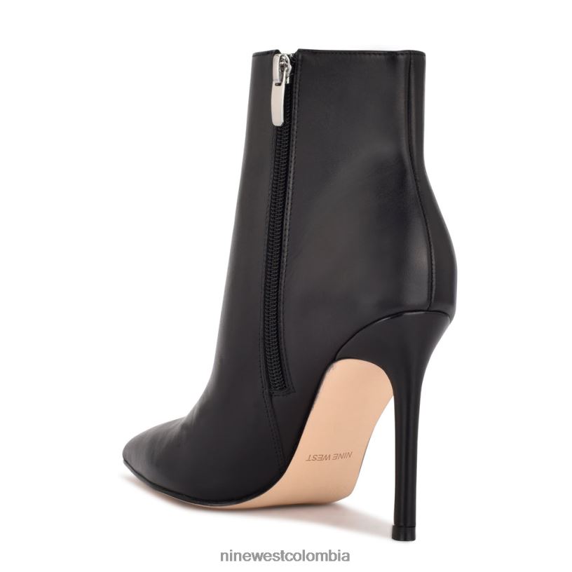 X0LV061640 cuero negro botines de vestir farrah Nine West