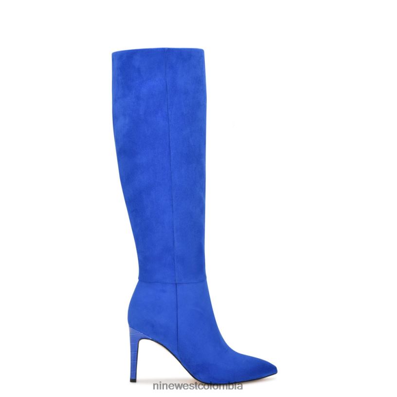 X0LV06929 gamuza azul botas de tacón rico Nine West