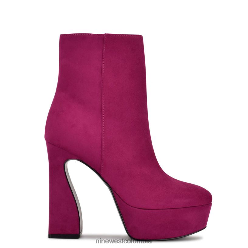 X0LV06943 gamuza rosa botines klinda con plataforma Nine West