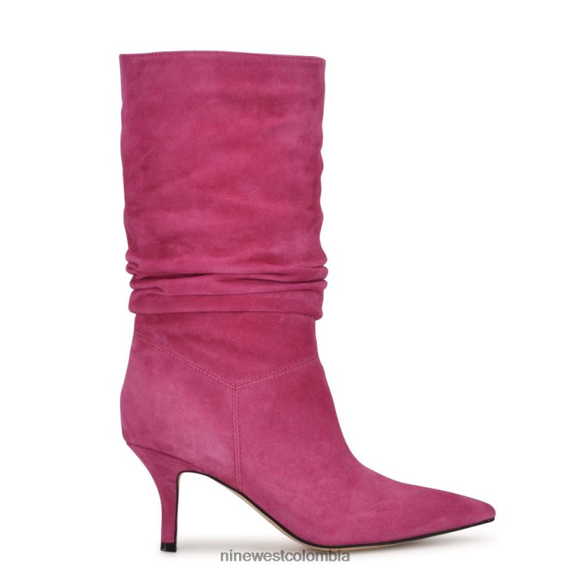 X0LV06955 gamuza rosa electrico botas de vestir mycki Nine West