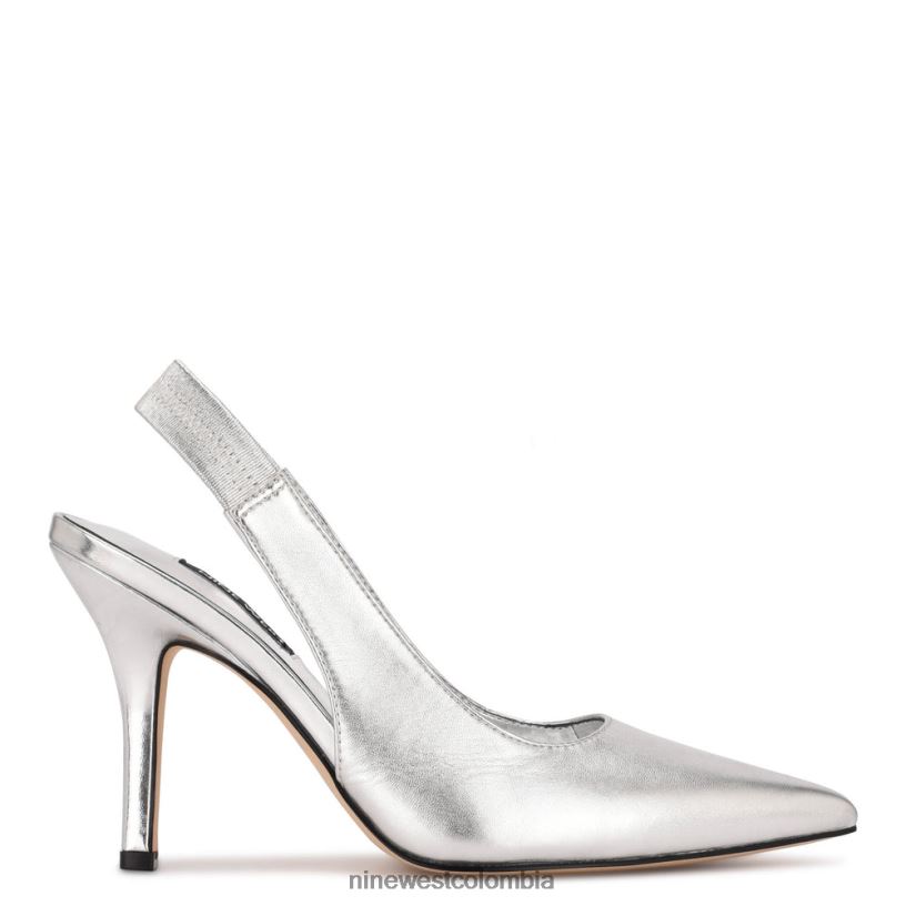 X0LV061115 plata zapatos de tacón ciser Nine West