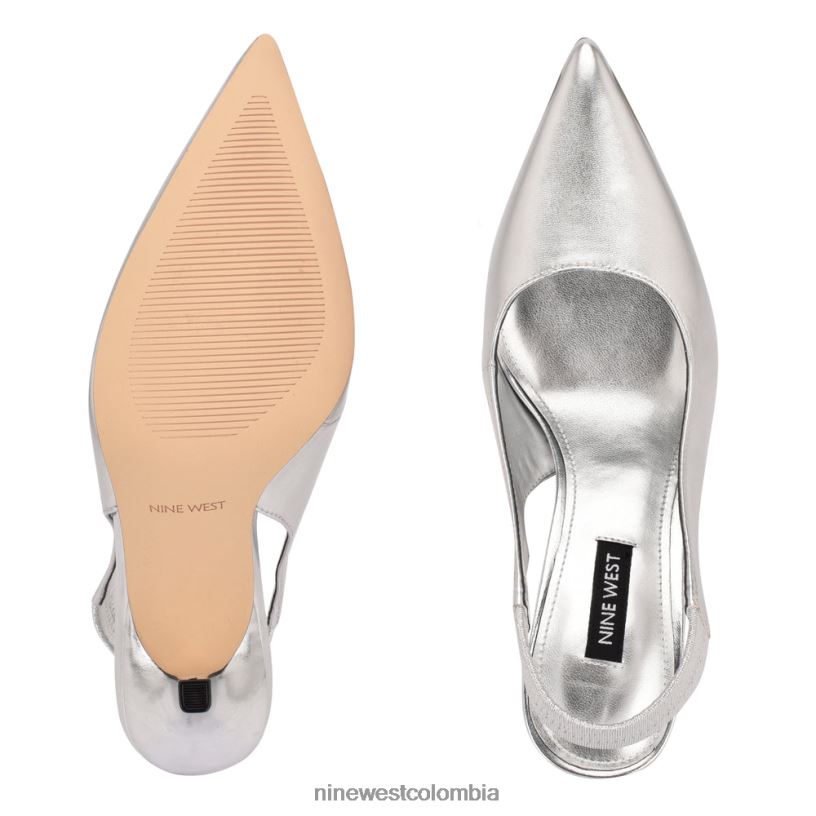 X0LV062228 plata zapatos de tacón ciser Nine West