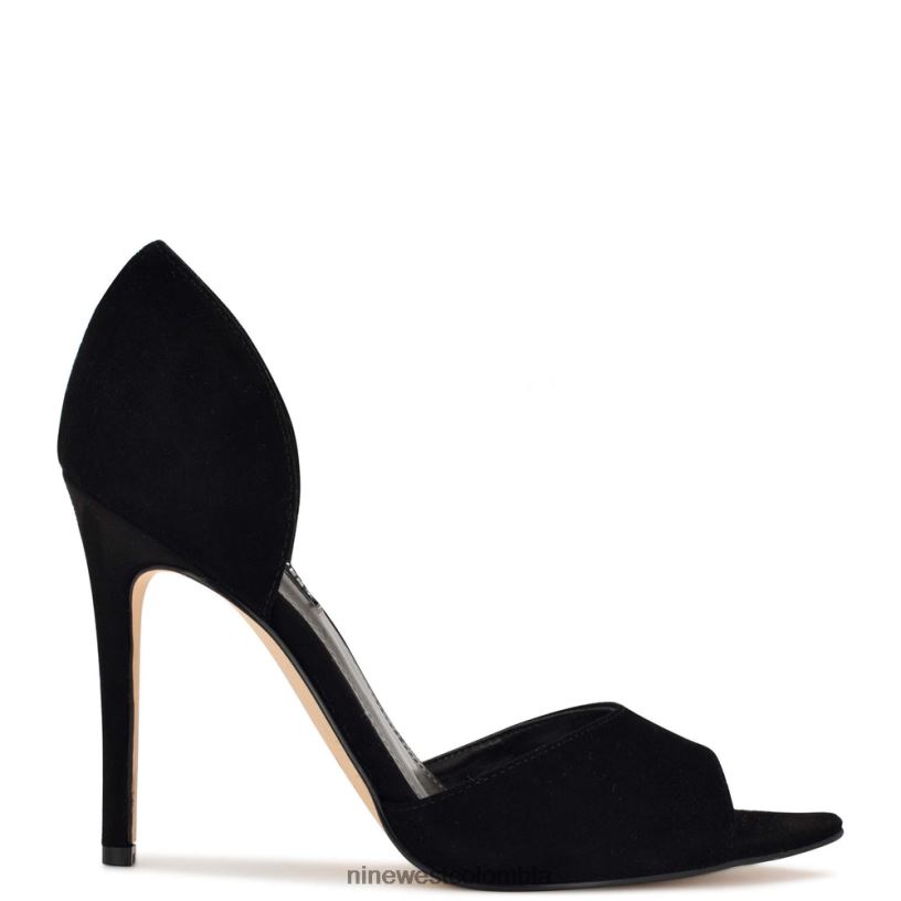 X0LV061317 ante negro precio de bombas peep toe Nine West