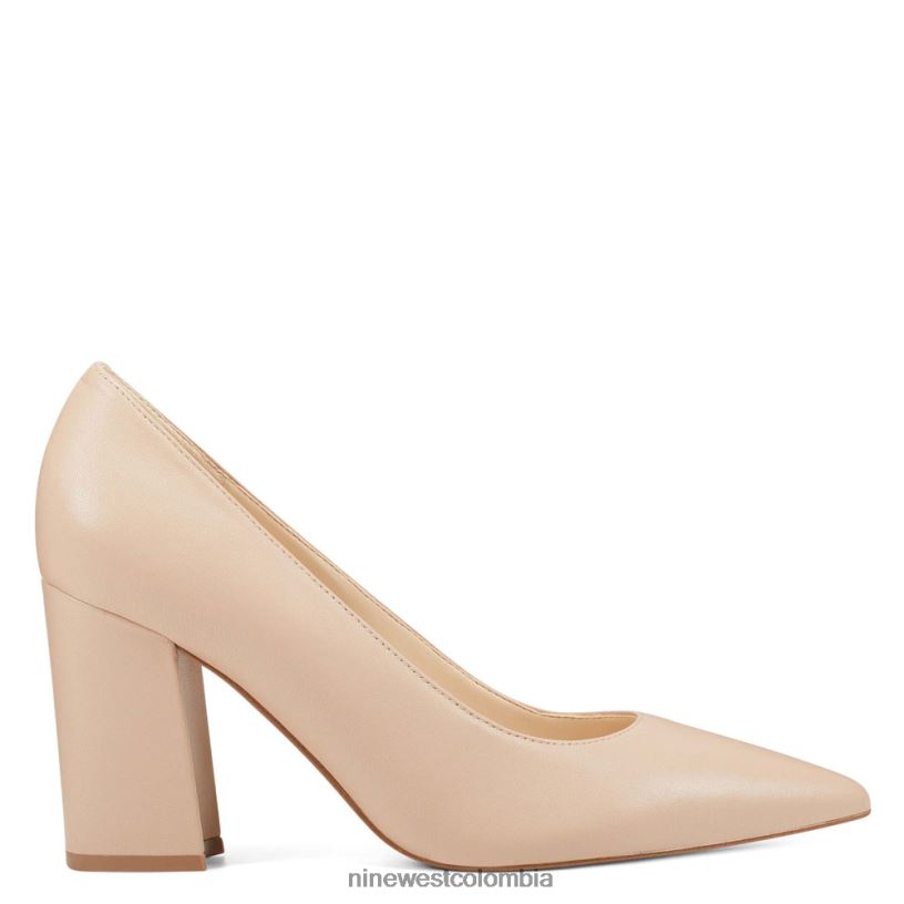 X0LV061205 cuero apenas desnudo zapatos de vestir cara Nine West