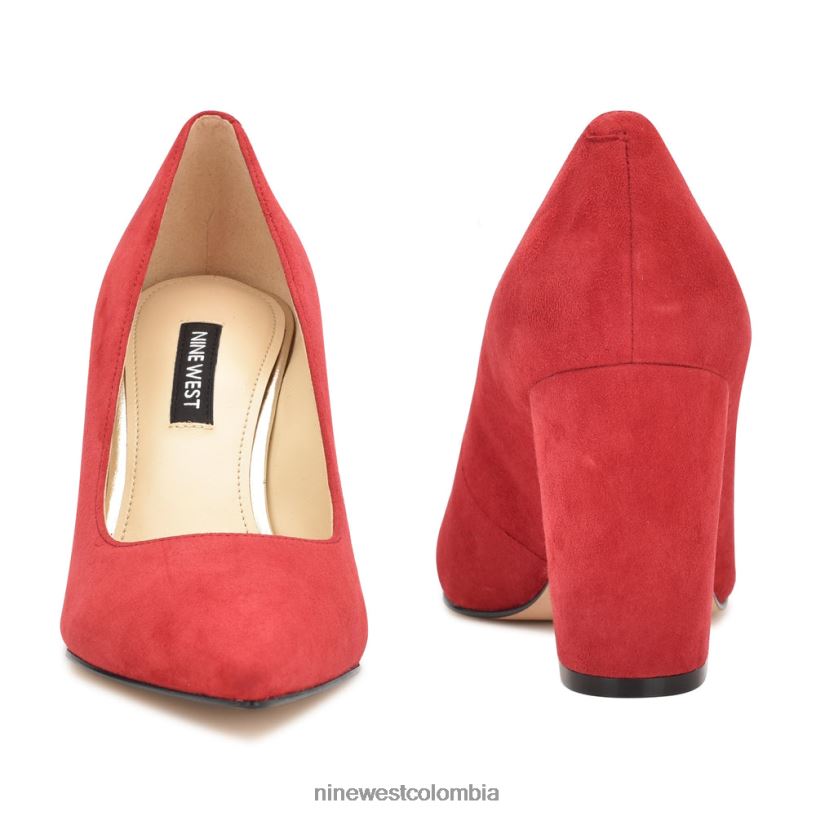 X0LV061217 gamuza roja zapatos de vestir cara Nine West