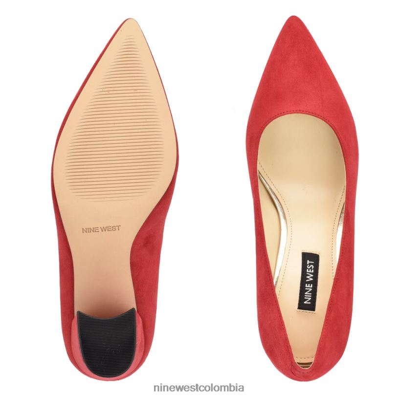 X0LV061217 gamuza roja zapatos de vestir cara Nine West