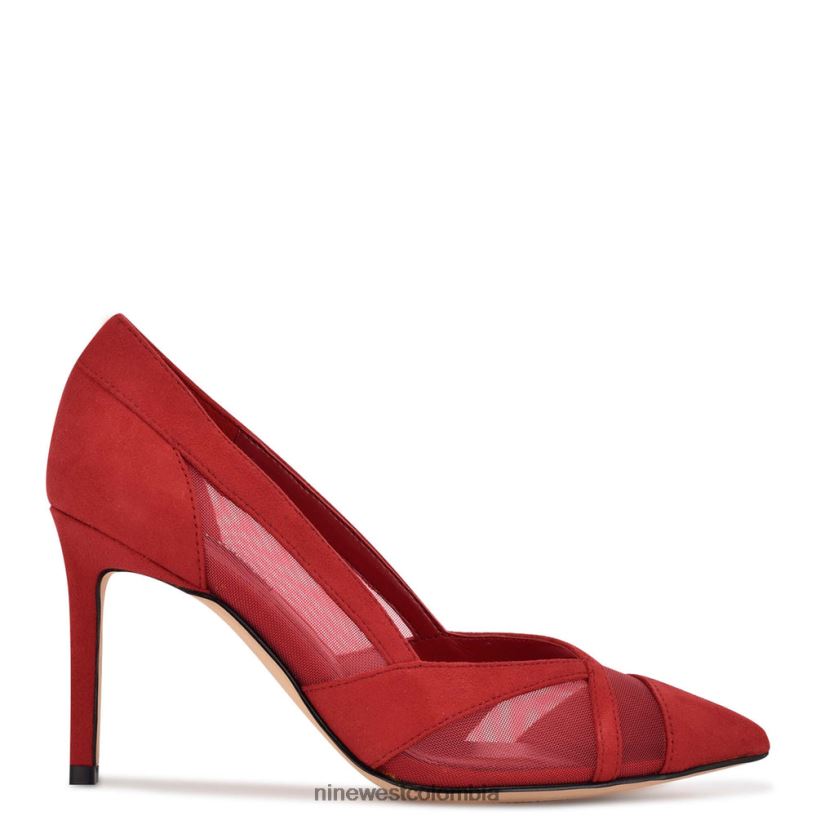 X0LV061223 gamuza roja/malla zapatos de vestir evani Nine West