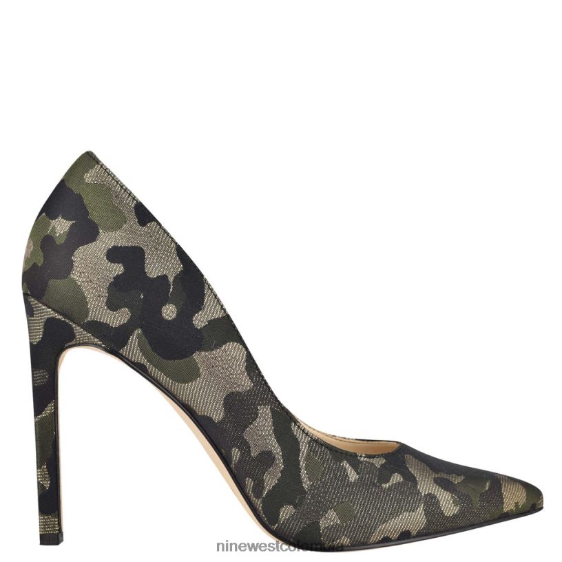 X0LV061482 camuflaje metalico zapatos tatiana con punta puntiaguda Nine West