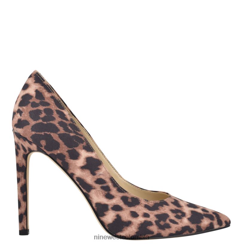 X0LV061483 leopardo zapatos tatiana con punta puntiaguda Nine West