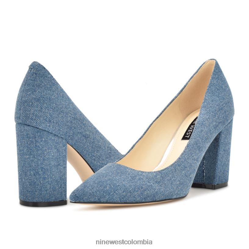 X0LV06868 mezclilla azul zapatos de vestir cara Nine West